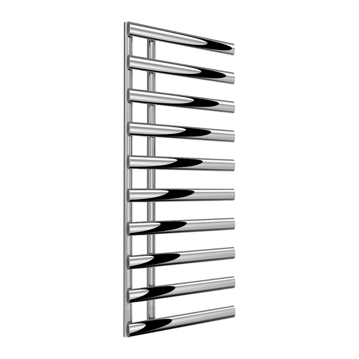 Reina Grace Mild Steel Wall Mounted Heated Towel Rail Radiator Chrome