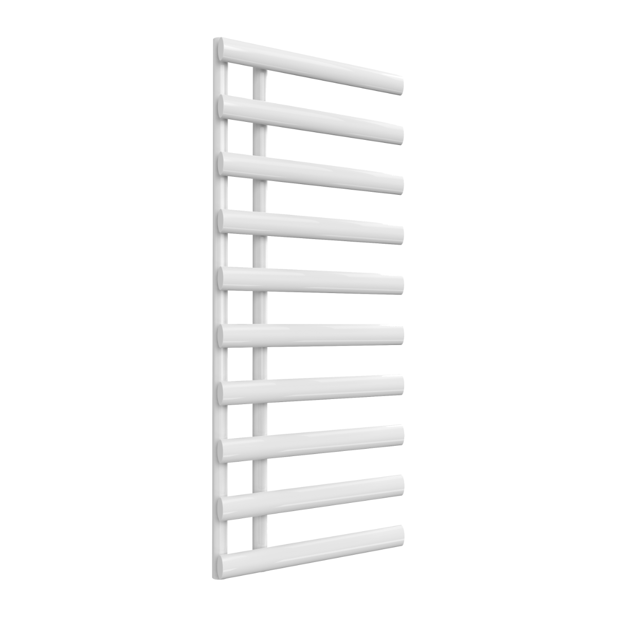 Reina Grace Mild Steel Wall Mounted Heated Towel Rail Radiator White