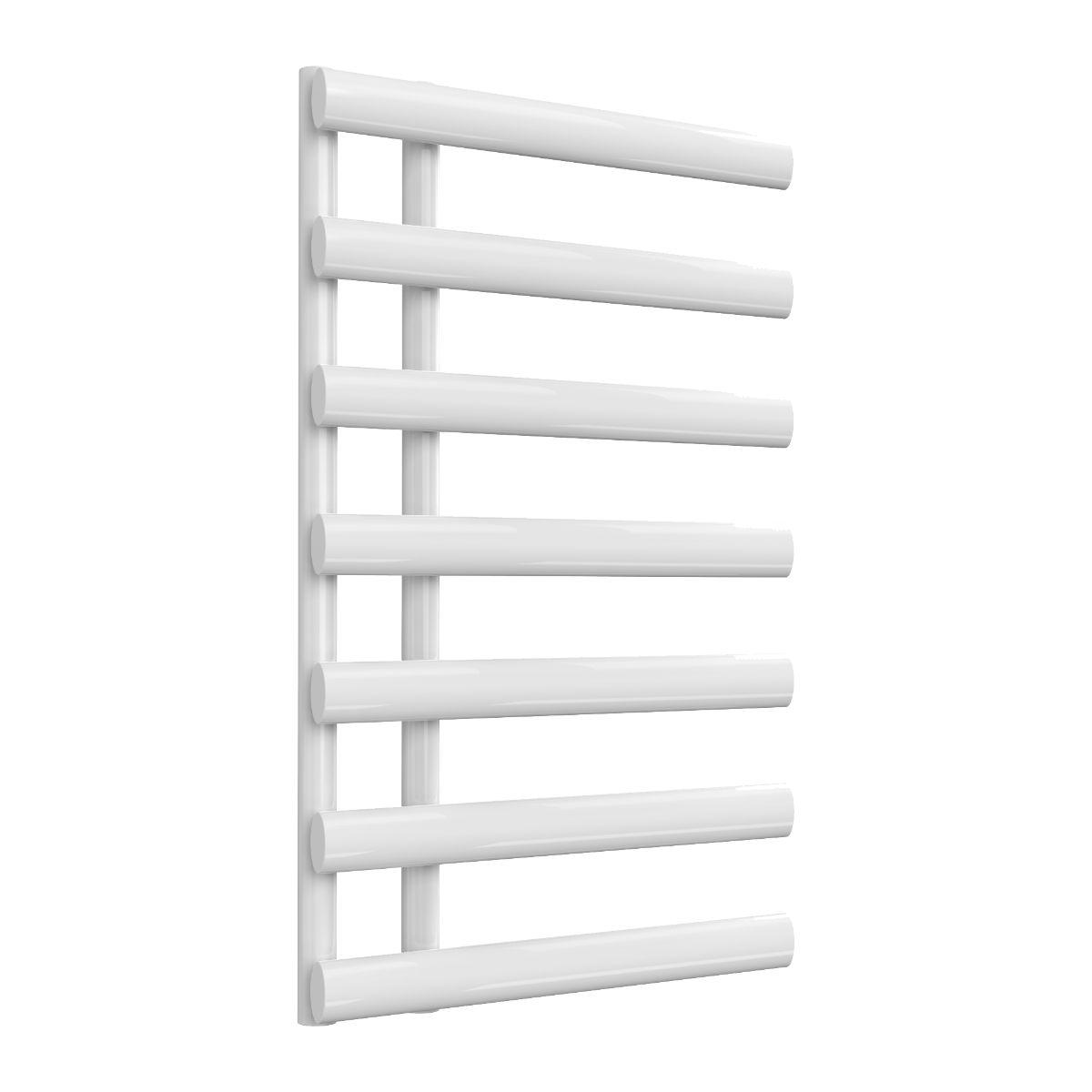 Reina Grace Mild Steel Wall Mounted Heated Towel Rail Radiator White