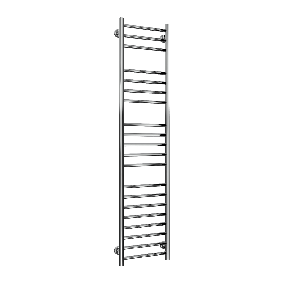 Reina Luna Stainless Steel Wall Mounted Heated Towel Rail Radiator Polished