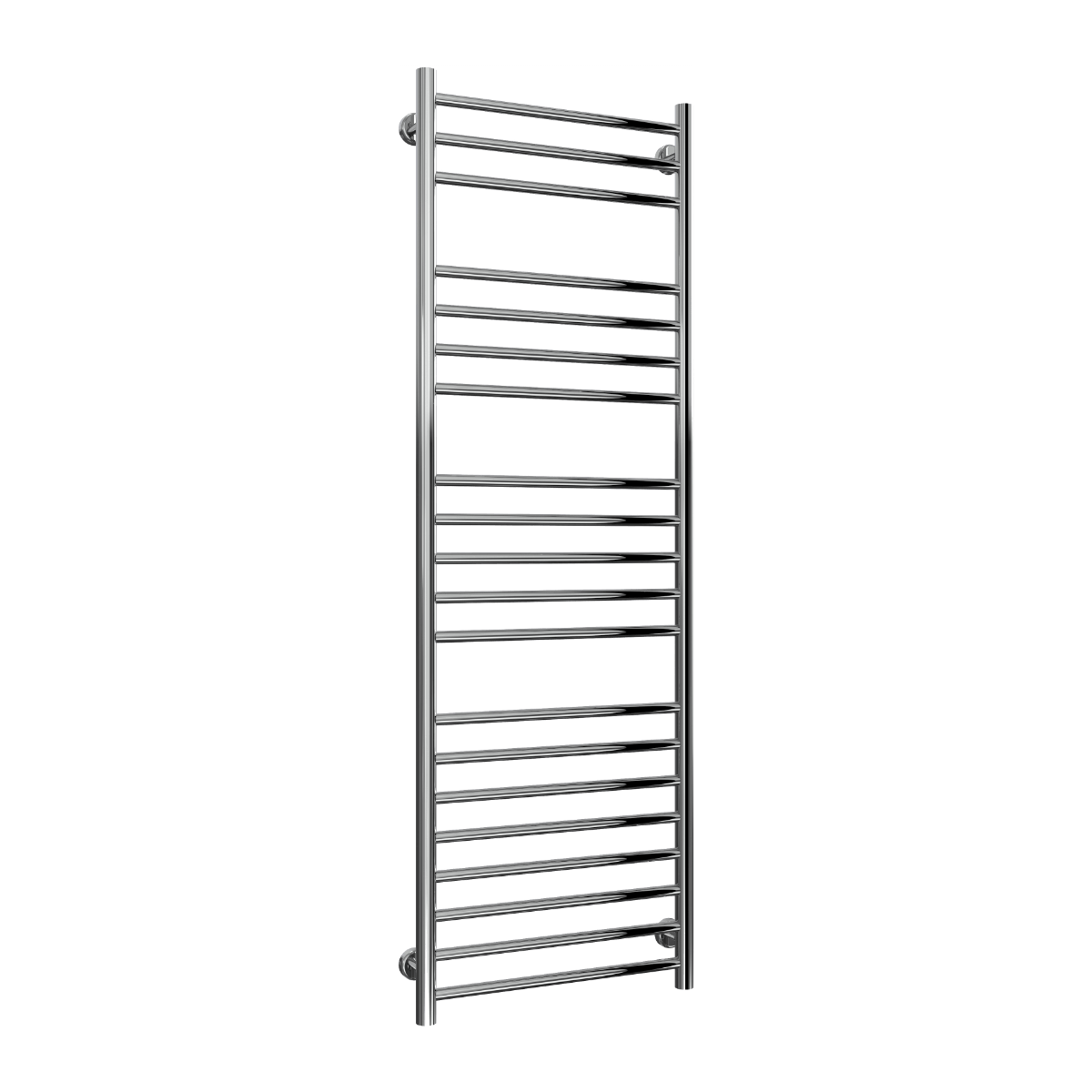 Reina Luna Stainless Steel Wall Mounted Heated Towel Rail Radiator Polished