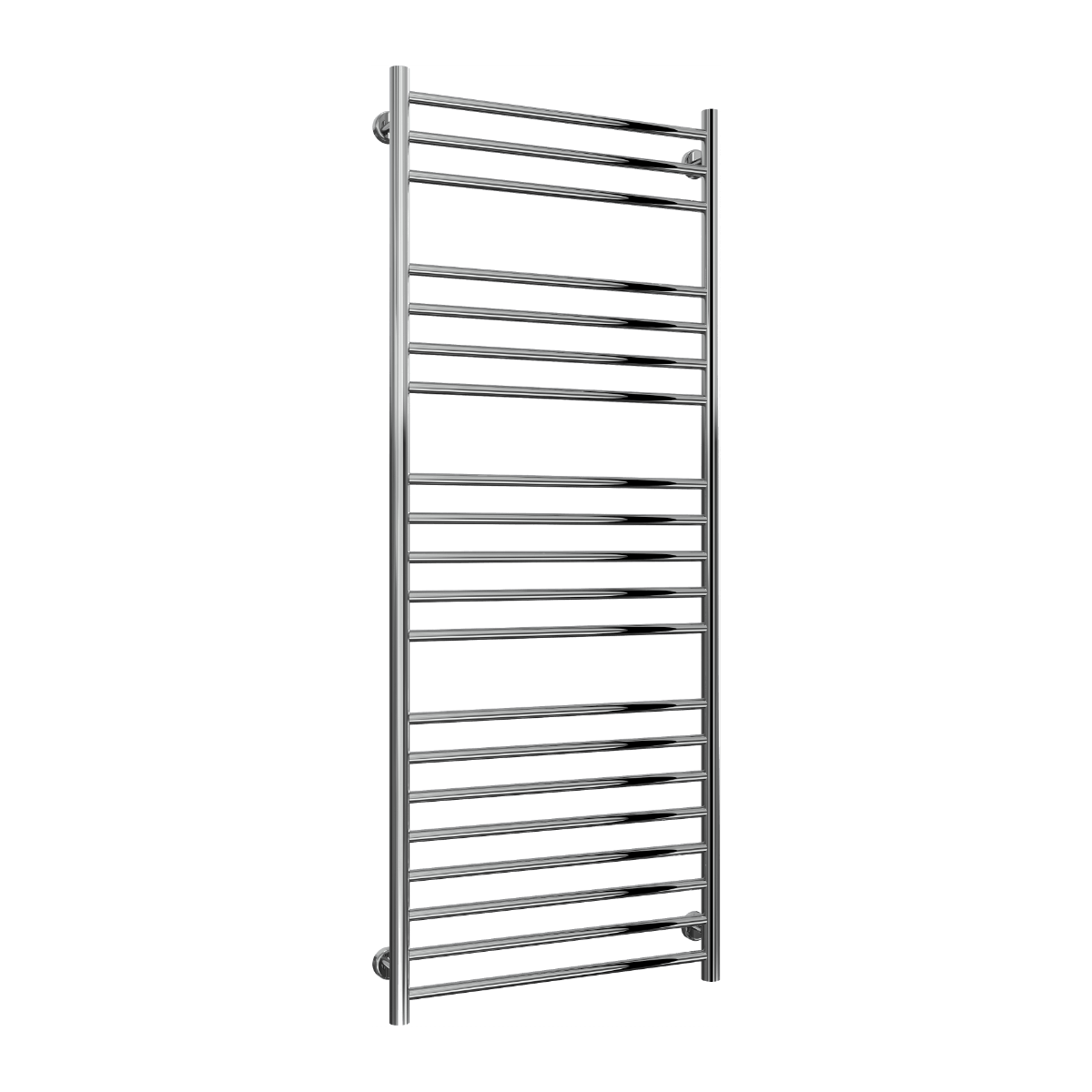 Reina Luna Stainless Steel Wall Mounted Heated Towel Rail Radiator Polished