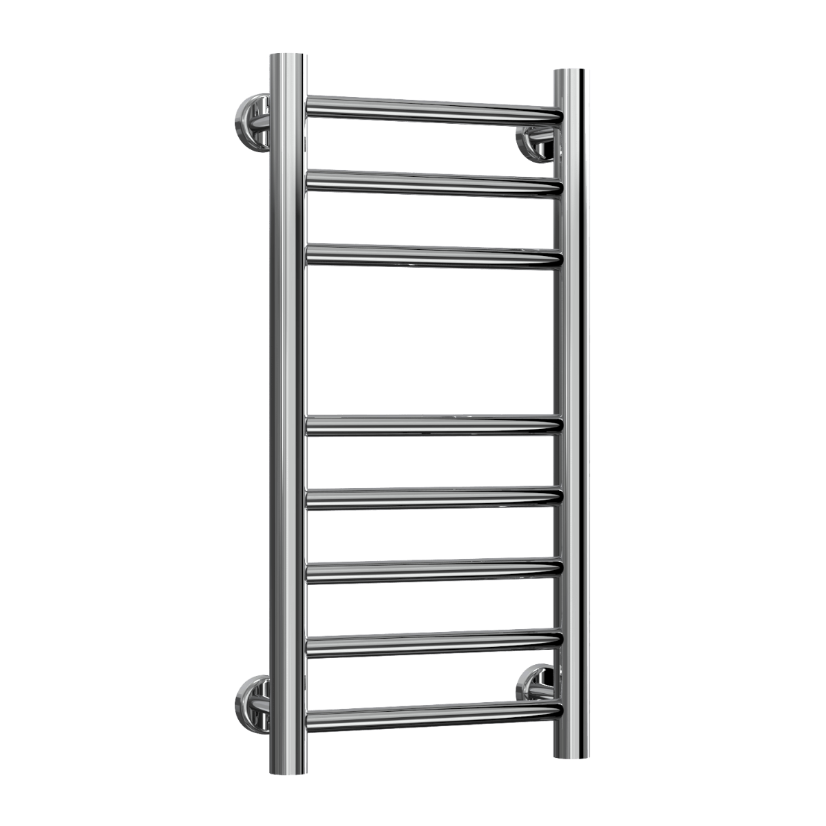 Reina Luna Stainless Steel Wall Mounted Heated Towel Rail Radiator Polished