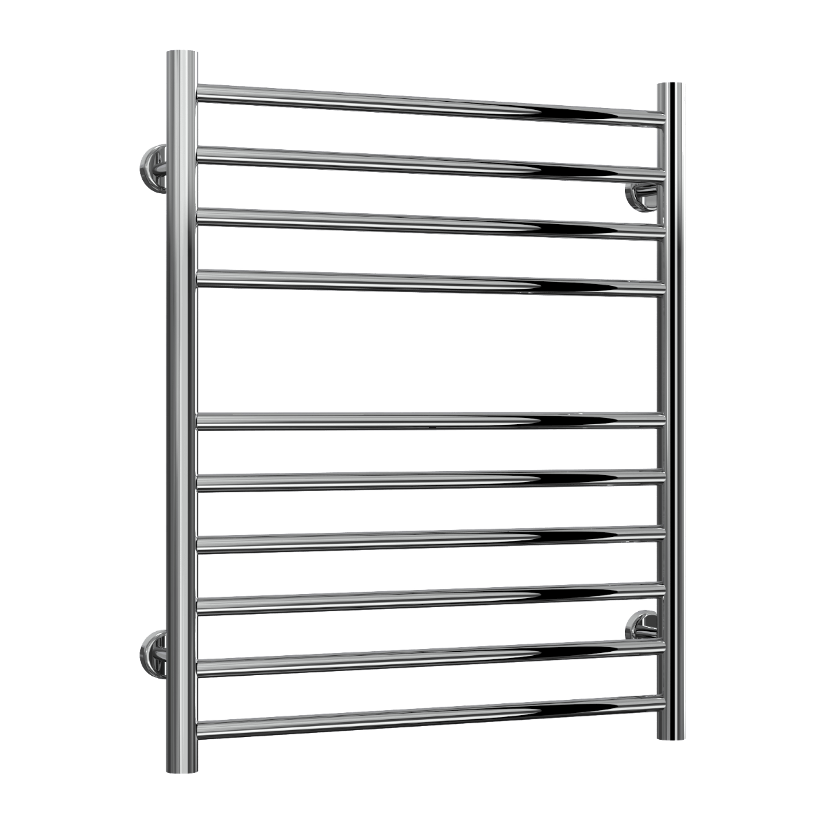 Reina Luna Stainless Steel Wall Mounted Heated Towel Rail Radiator Polished