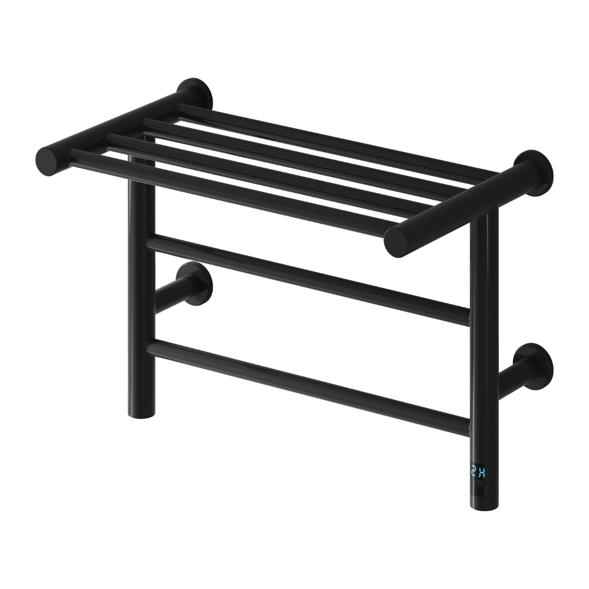 Reina Maira Stainless Steel Wall Mounted Heated Towel Rail Radiator Black