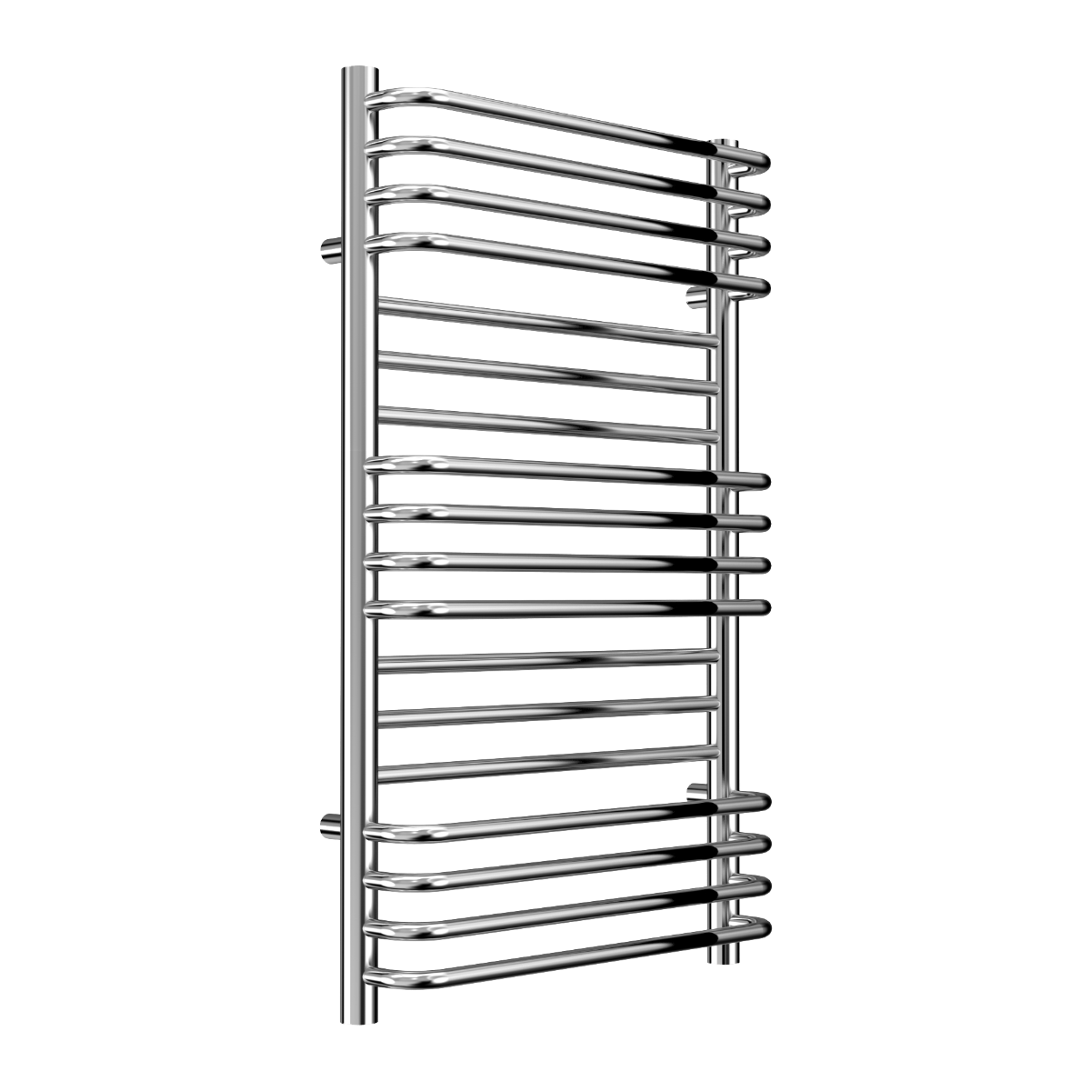 Reina Marco Mild Steel Wall Mounted Heated Towel Rail Radiator Chrome