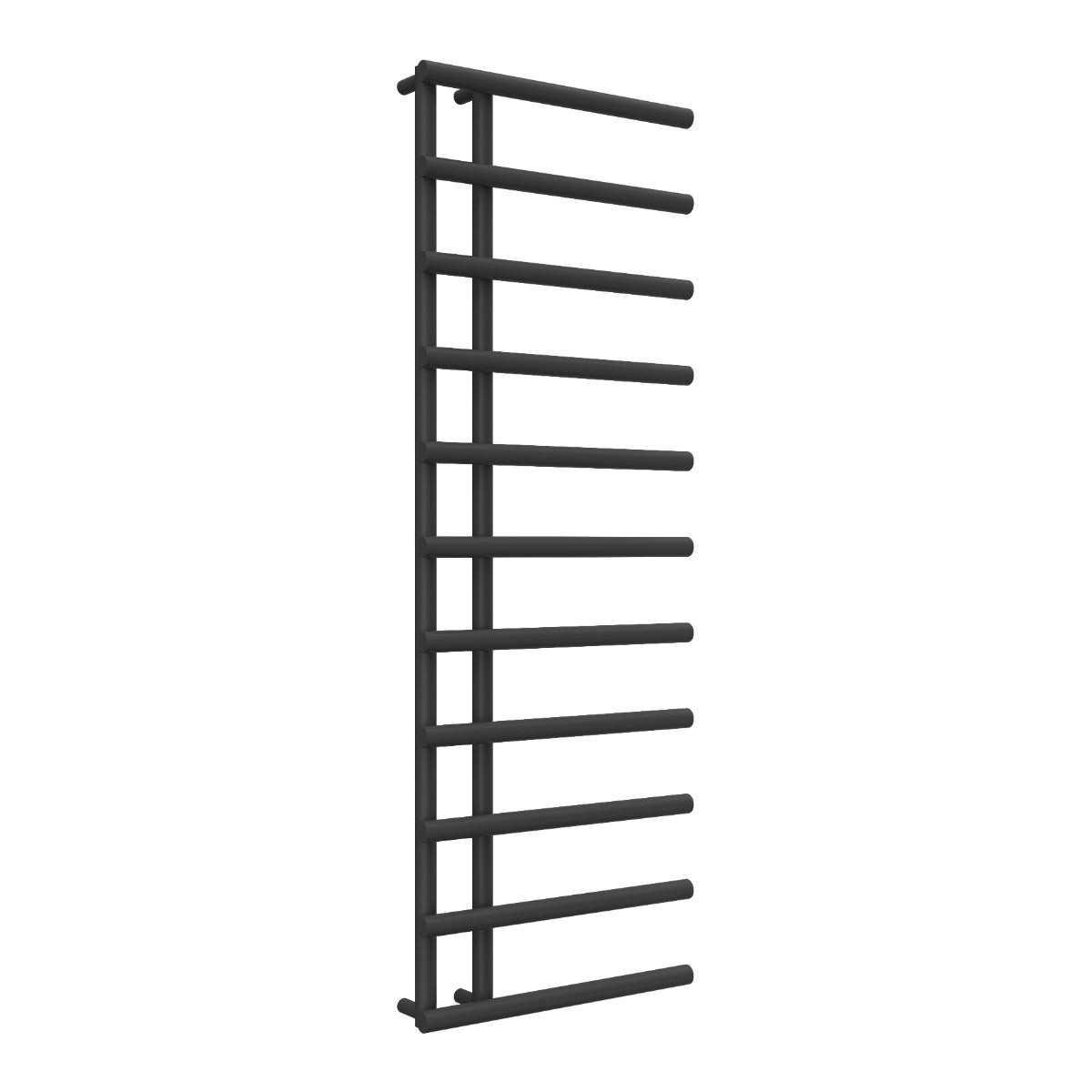 Reina Matera Mild Steel Wall Mounted Heated Towel Rail Radiator Black