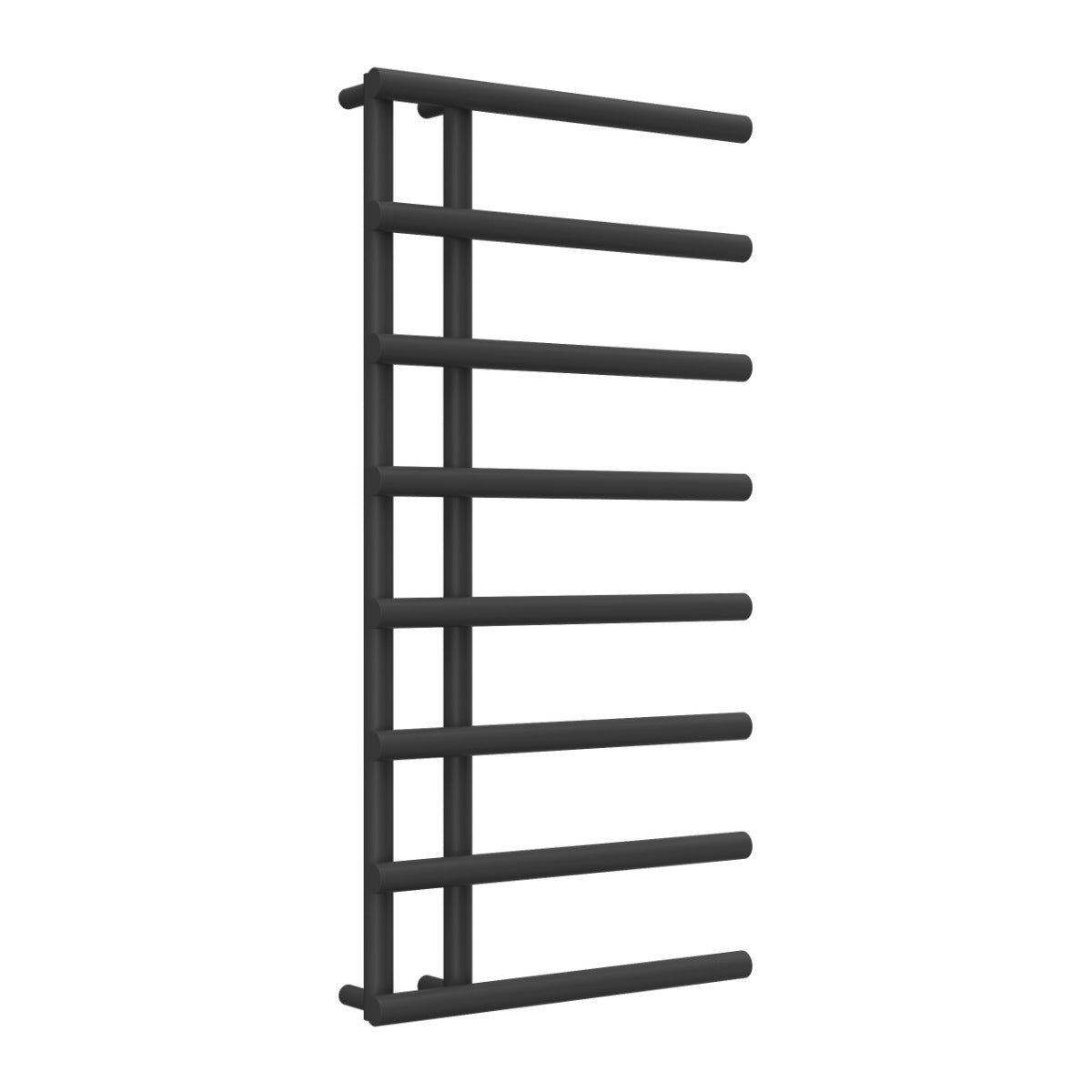 Reina Matera Mild Steel Wall Mounted Heated Towel Rail Radiator Black