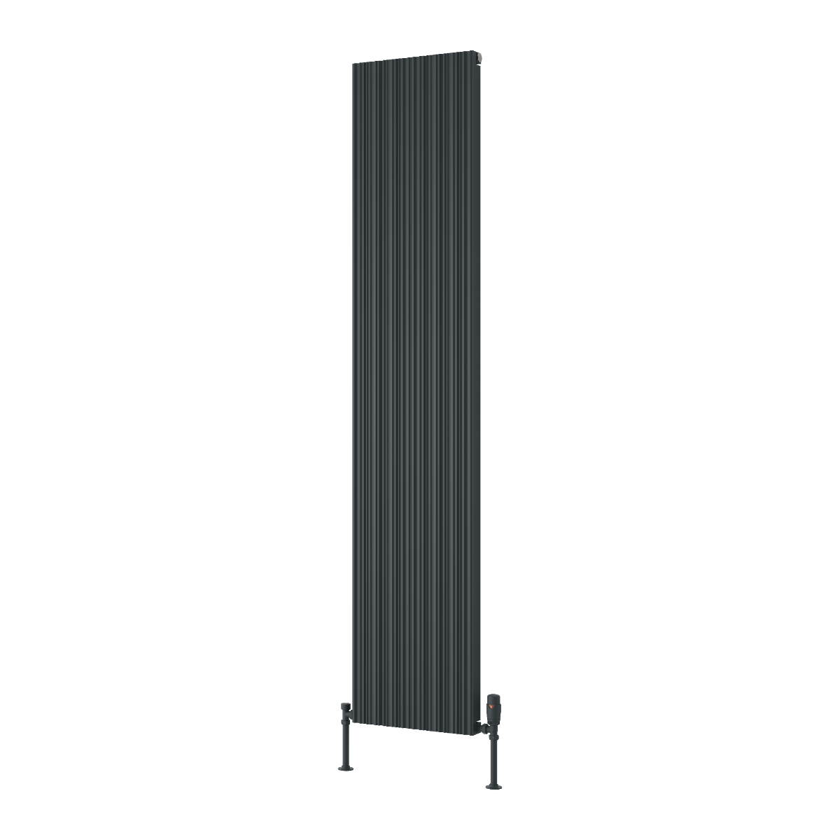 Reina Melvin Aluminium Wall Mounted Heated Towel Rail Radiator Anthracite