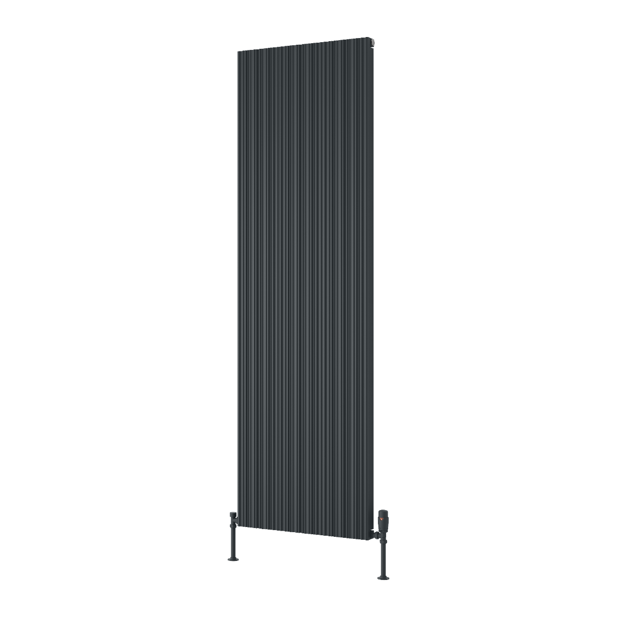 Reina Melvin Aluminium Wall Mounted Heated Towel Rail Radiator Anthracite