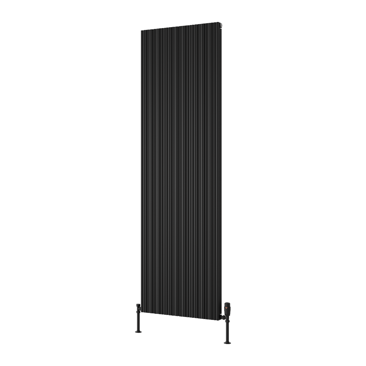 Reina Melvin Aluminium Wall Mounted Heated Towel Rail Radiator Black