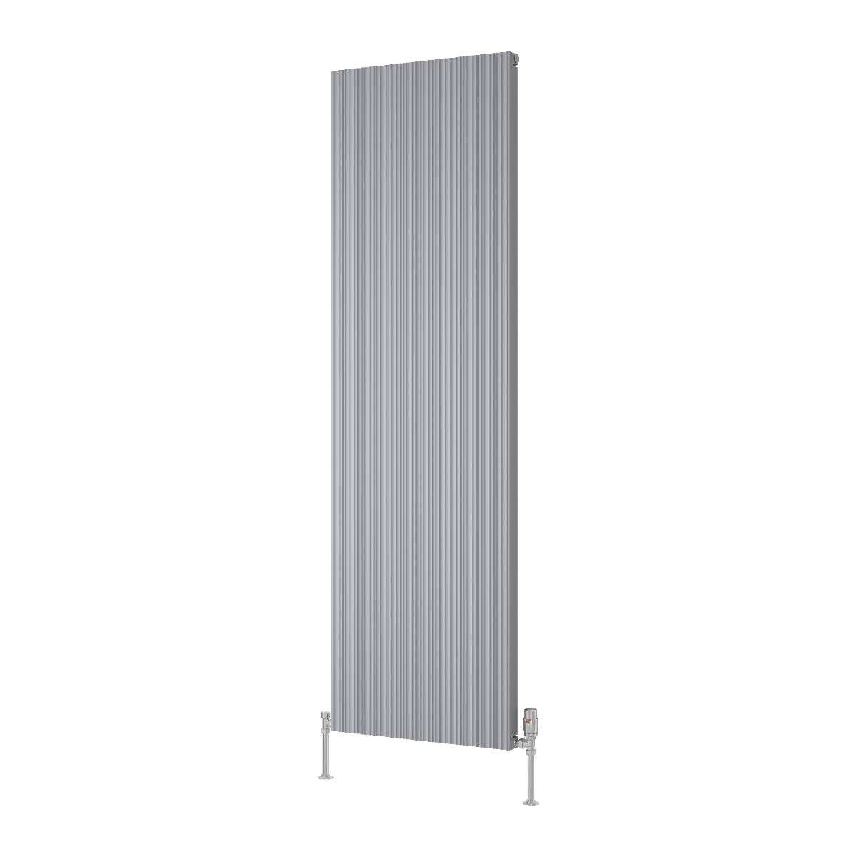 Reina Melvin Aluminium Wall Mounted Heated Towel Rail Radiator Silver
