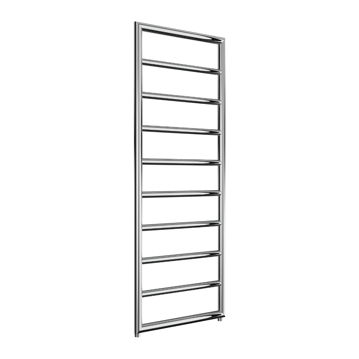 Reina Nardo Mild Steel Wall Mounted Heated Towel Rail Radiator Chrome