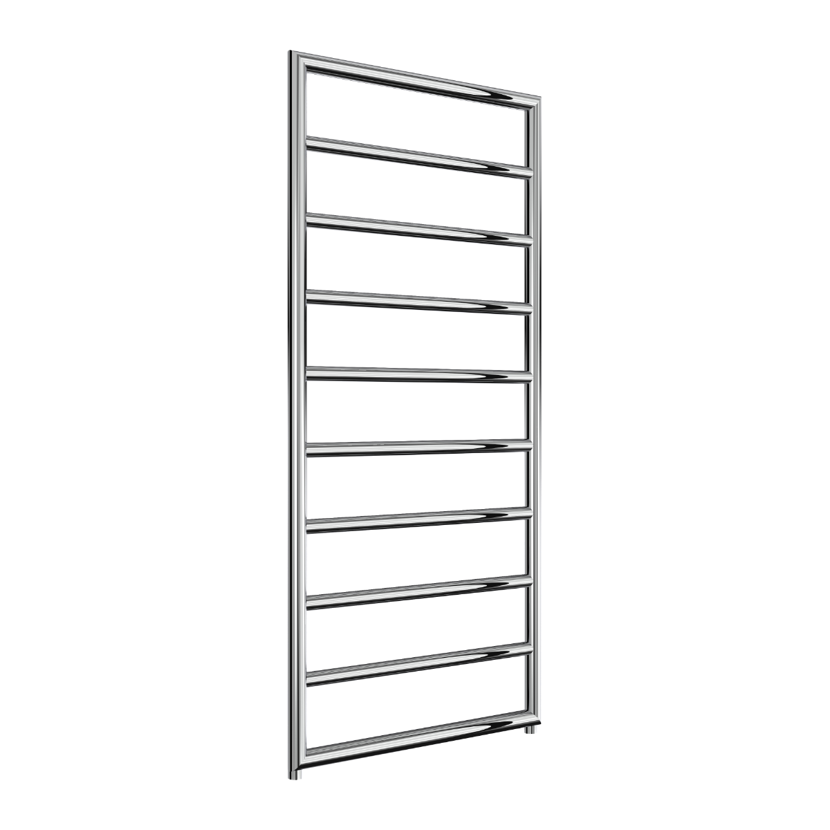 Reina Nardo Mild Steel Wall Mounted Heated Towel Rail Radiator Chrome