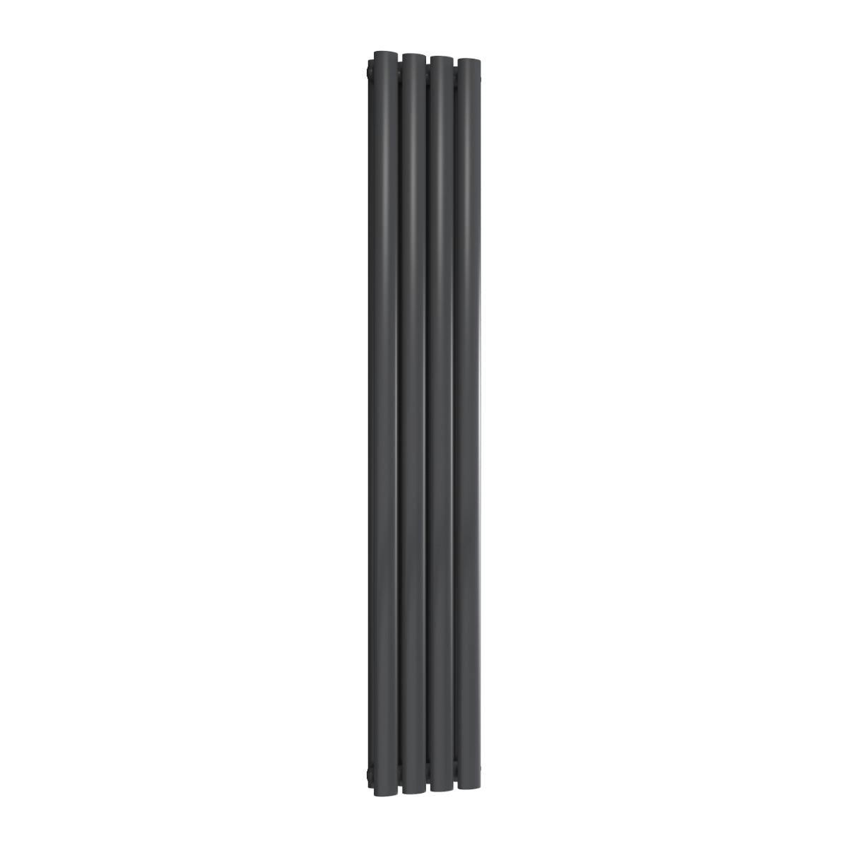 Reina Neva Vertical Double Mild Steel Wall Mounted Heated Towel Rail Radiator Anthracite