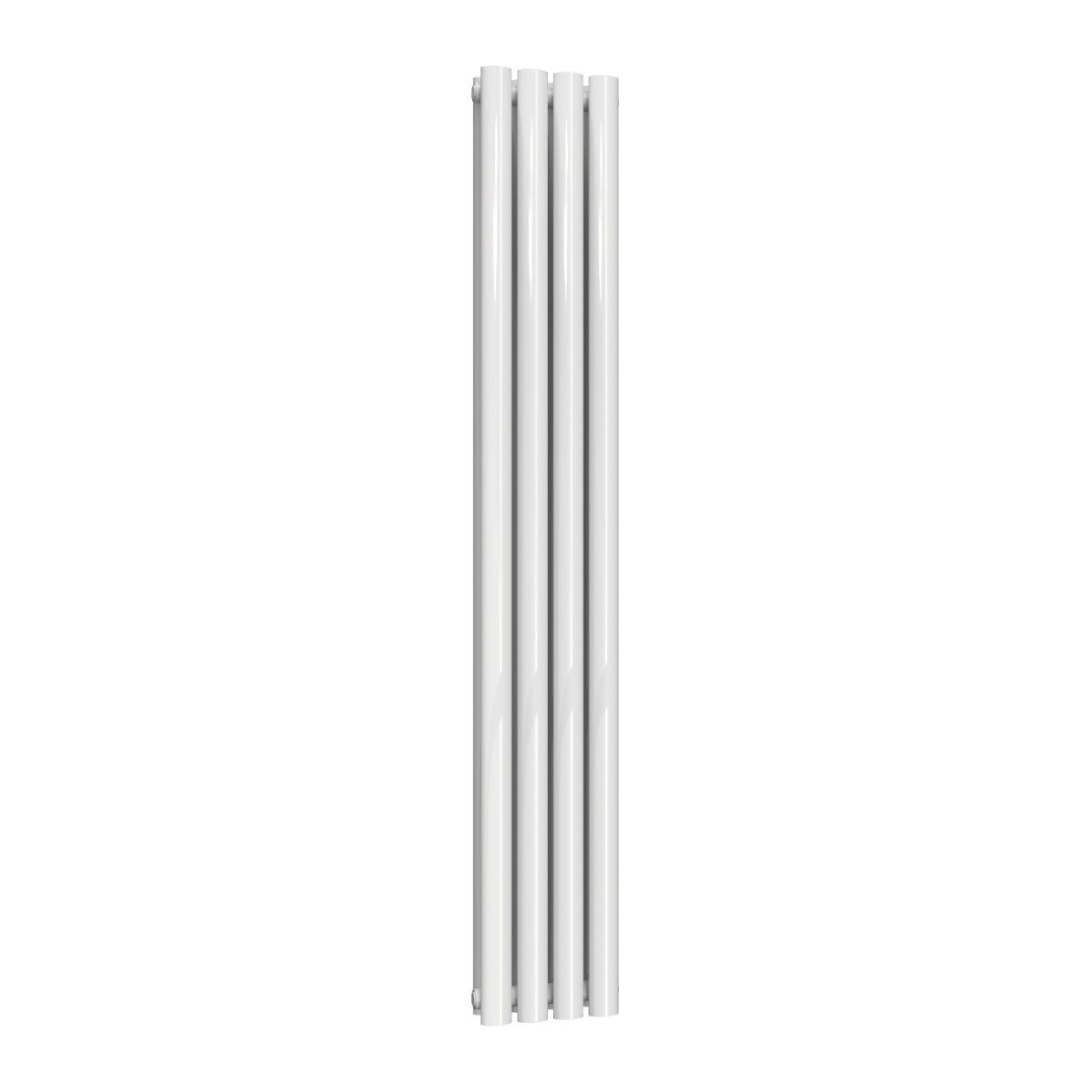 Reina Neva Vertical Double Mild Steel Wall Mounted Heated Towel Rail Radiator White
