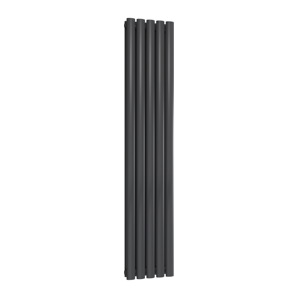 Reina Neva Vertical Double Mild Steel Wall Mounted Heated Towel Rail Radiator Anthracite