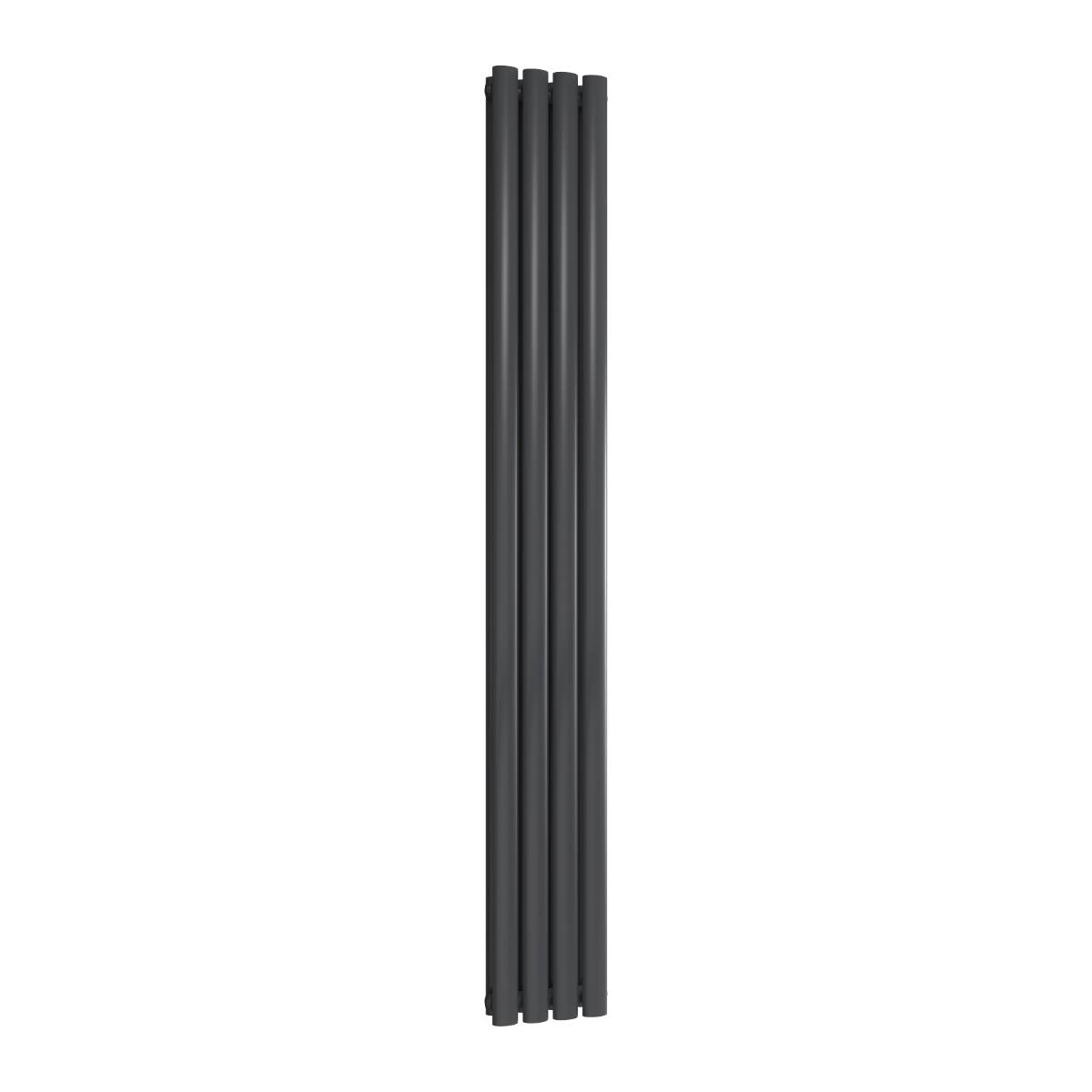 Reina Neva Vertical Double Mild Steel Wall Mounted Heated Towel Rail Radiator Anthracite