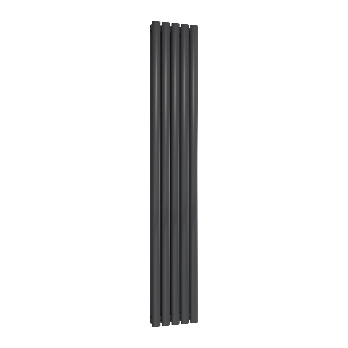 Reina Neva Vertical Double Mild Steel Wall Mounted Heated Towel Rail Radiator Anthracite