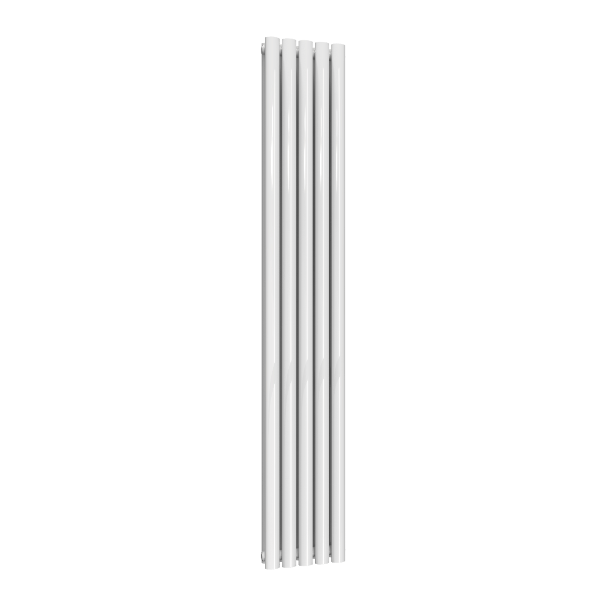 Reina Neva Vertical Double Mild Steel Wall Mounted Heated Towel Rail Radiator White
