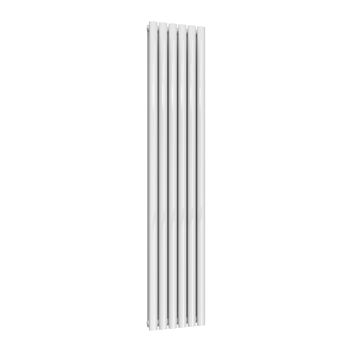 Reina Neva Vertical Double Mild Steel Wall Mounted Heated Towel Rail Radiator White