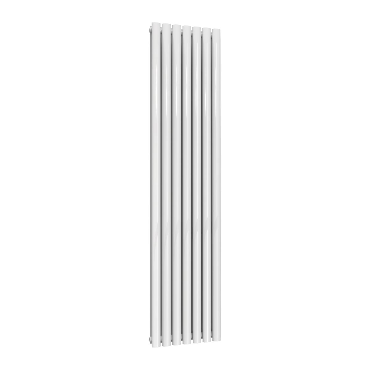 Reina Neva Vertical Double Mild Steel Wall Mounted Heated Towel Rail Radiator White