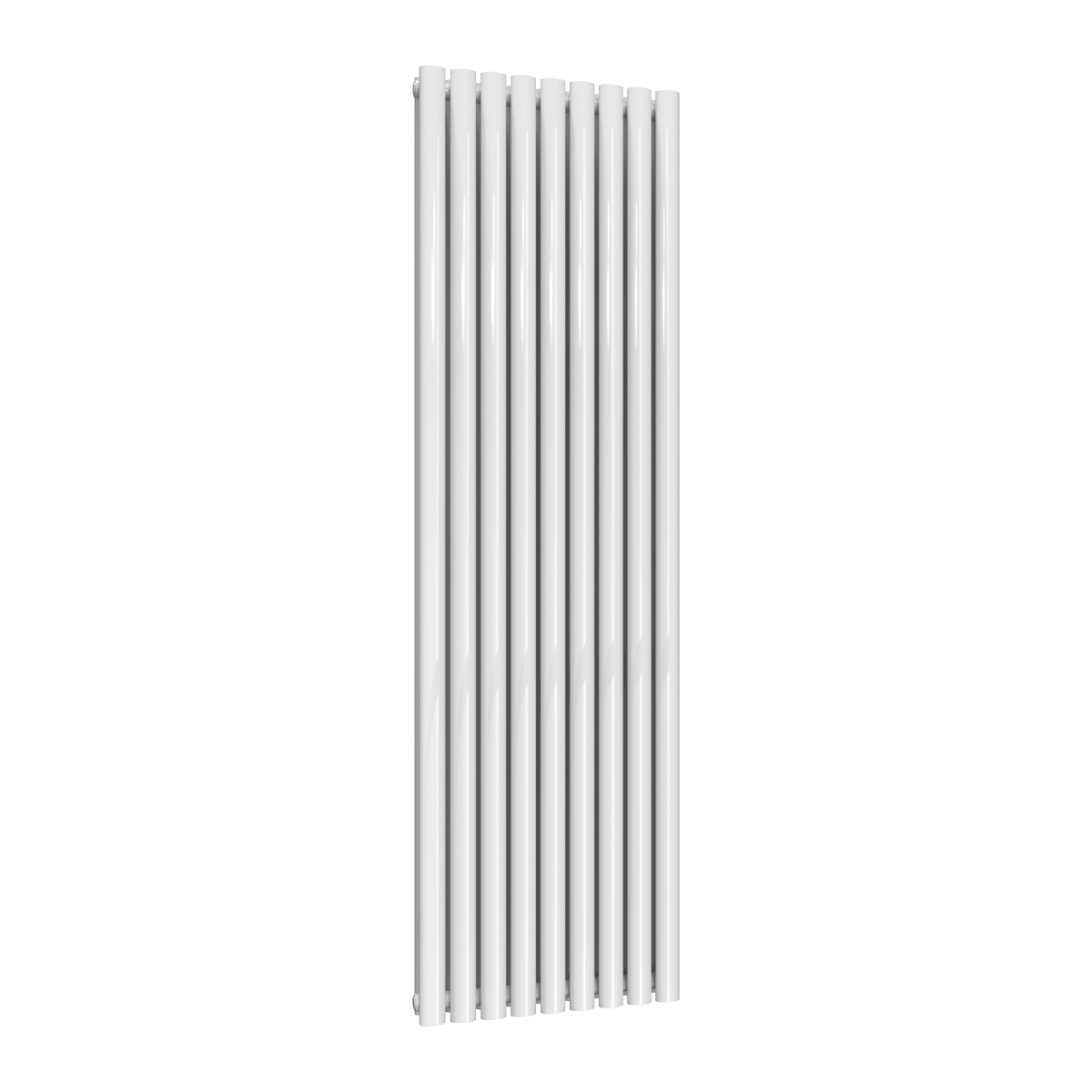 Reina Neva Vertical Double Mild Steel Wall Mounted Heated Towel Rail Radiator White