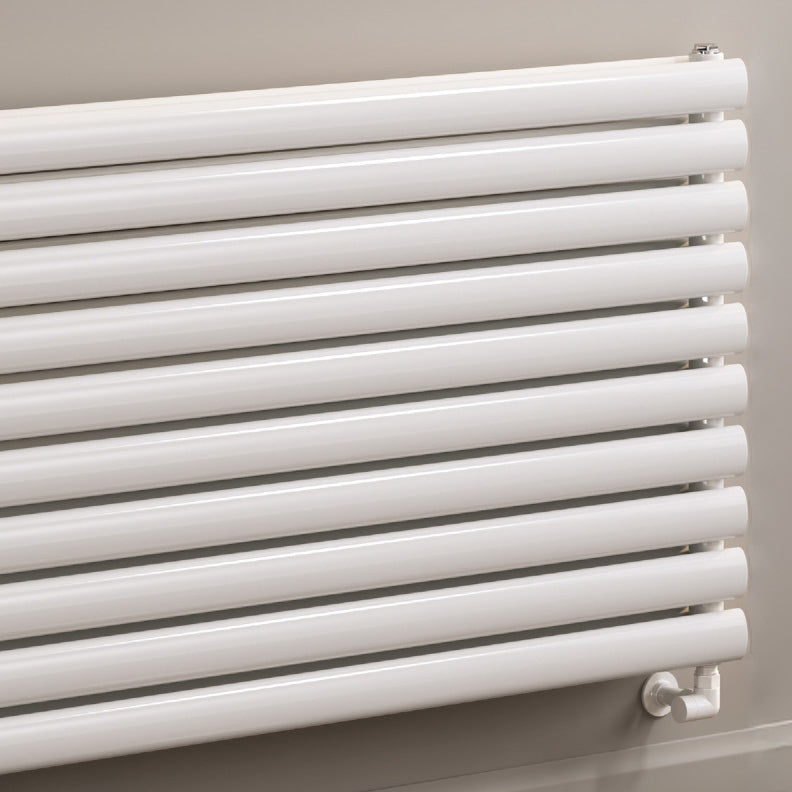 Reina Nevah Single Mild Steel Wall Mounted Heated Towel Rail Radiator White