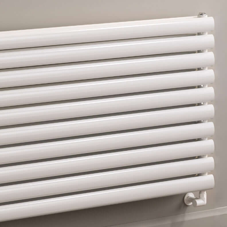 Reina Nevah Double Mild Steel Wall Mounted Heated Towel Rail Radiator White