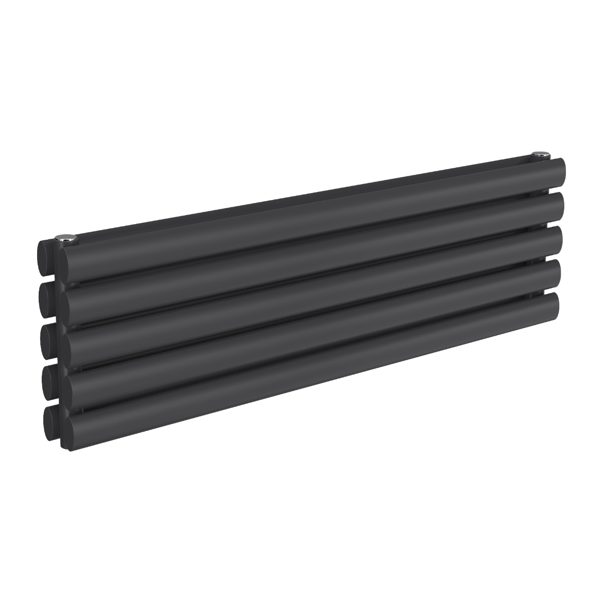 Reina Nevah Double Mild Steel Wall Mounted Heated Towel Rail Radiator Anthracite