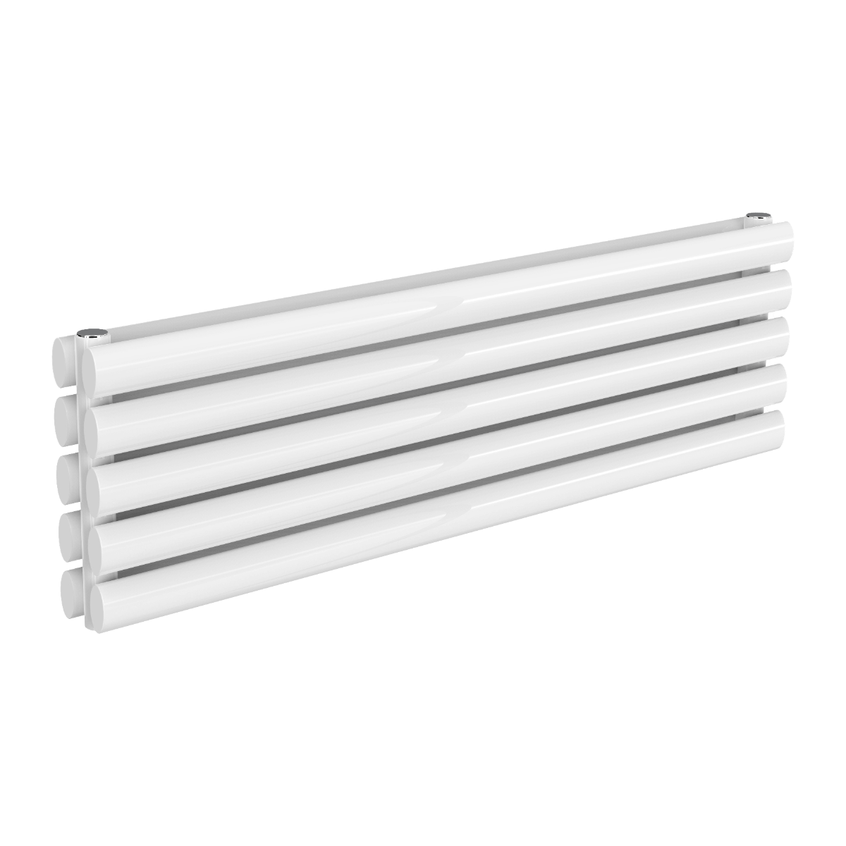 Reina Nevah Double Mild Steel Wall Mounted Heated Towel Rail Radiator White