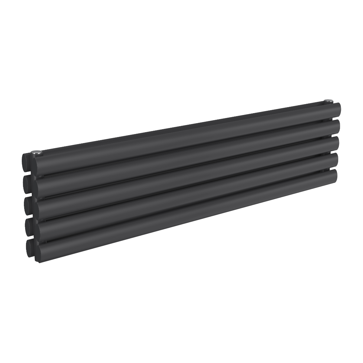Reina Nevah Double Mild Steel Wall Mounted Heated Towel Rail Radiator Anthracite