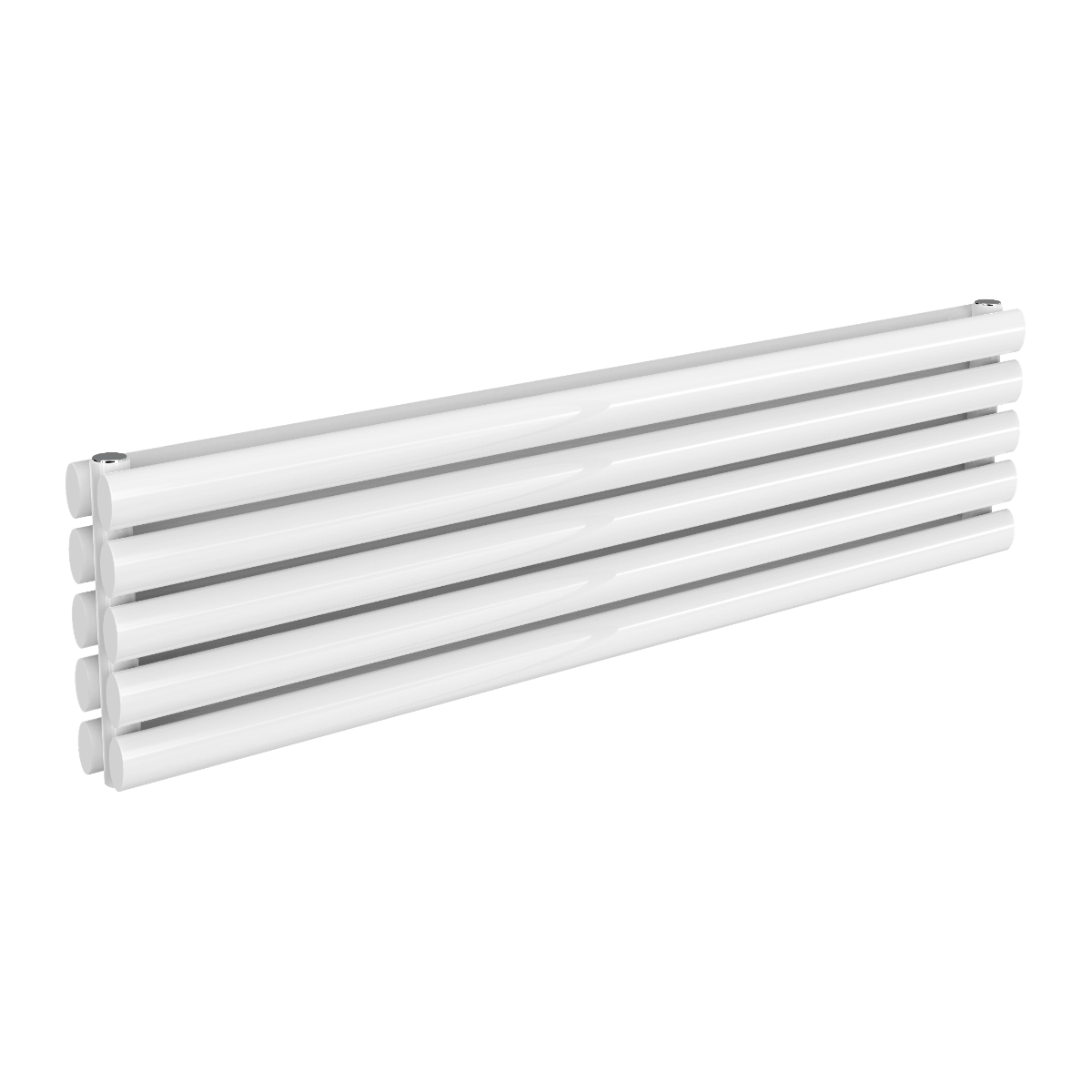 Reina Nevah Double Mild Steel Wall Mounted Heated Towel Rail Radiator White