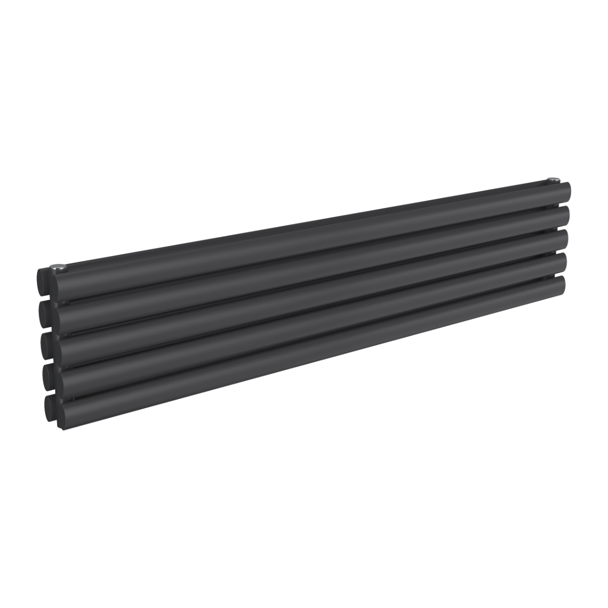 Reina Nevah Double Mild Steel Wall Mounted Heated Towel Rail Radiator Anthracite