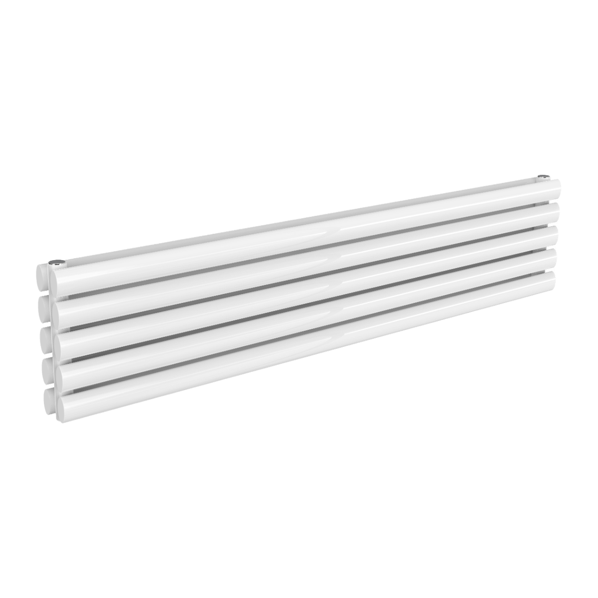 Reina Nevah Double Mild Steel Wall Mounted Heated Towel Rail Radiator White