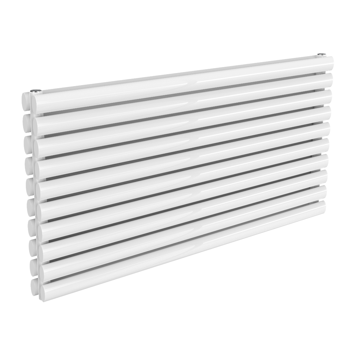 Reina Nevah Double Mild Steel Wall Mounted Heated Towel Rail Radiator White
