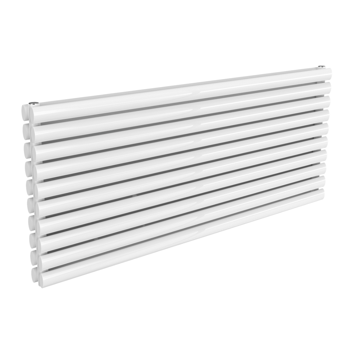 Reina Nevah Double Mild Steel Wall Mounted Heated Towel Rail Radiator White