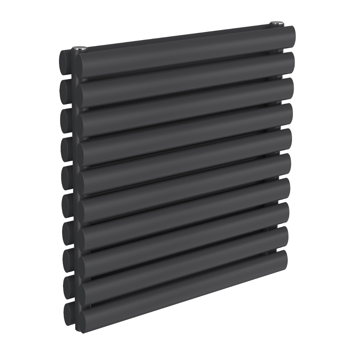 Reina Nevah Double Mild Steel Wall Mounted Heated Towel Rail Radiator Anthracite