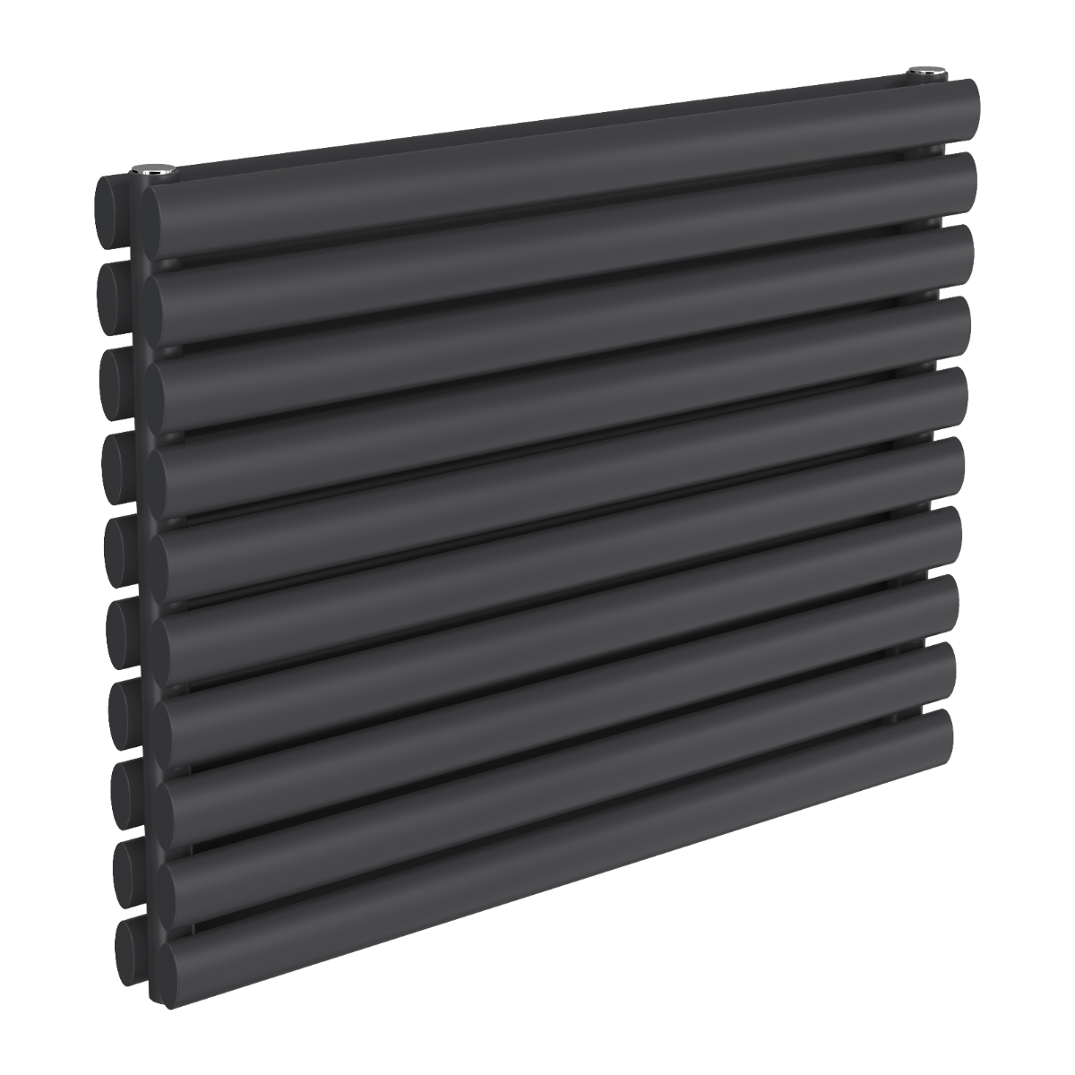 Reina Nevah Double Mild Steel Wall Mounted Heated Towel Rail Radiator Anthracite