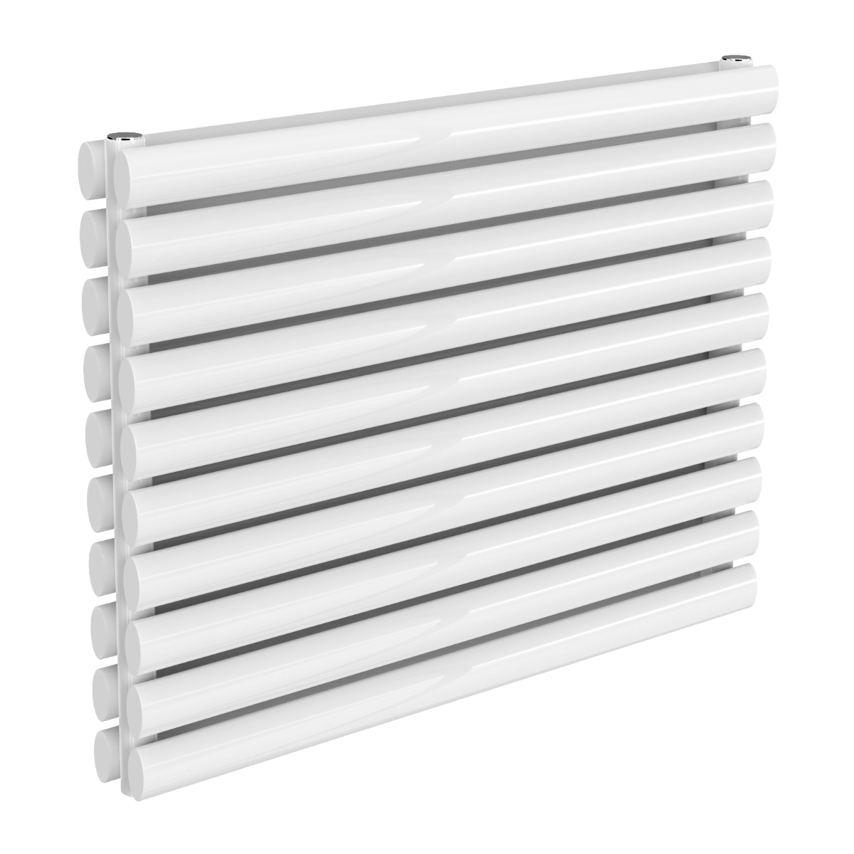 Reina Nevah Double Mild Steel Wall Mounted Heated Towel Rail Radiator White