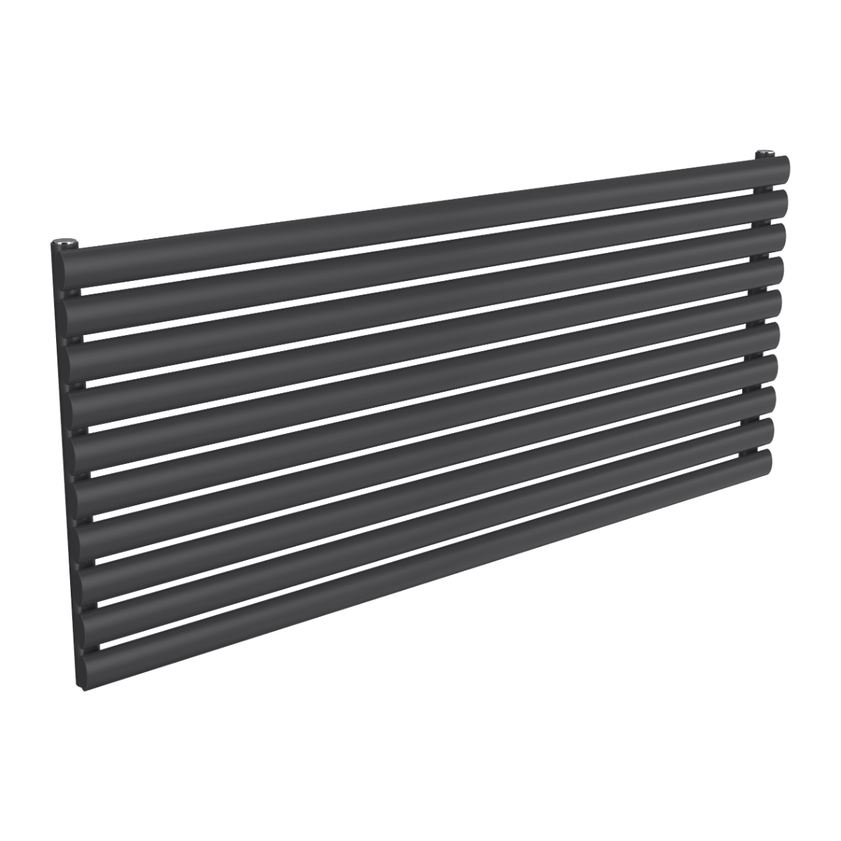 Reina Nevah Single Mild Steel Wall Mounted Heated Towel Rail Radiator Anthracite