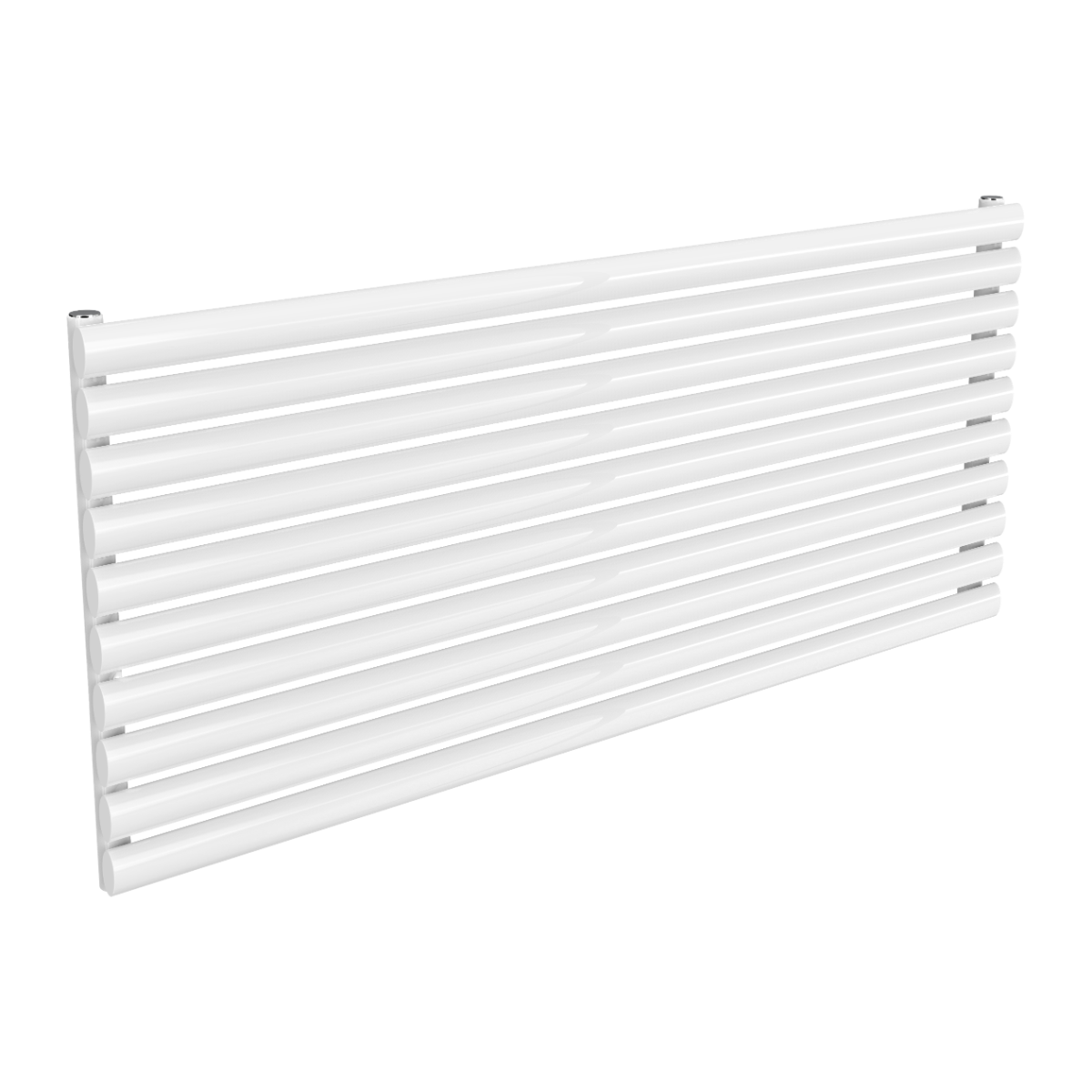 Reina Nevah Single Mild Steel Wall Mounted Heated Towel Rail Radiator White