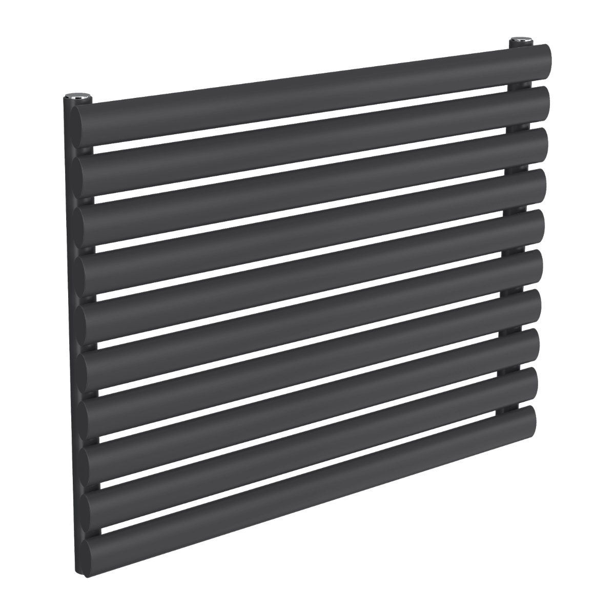 Reina Nevah Single Mild Steel Wall Mounted Heated Towel Rail Radiator Anthracite