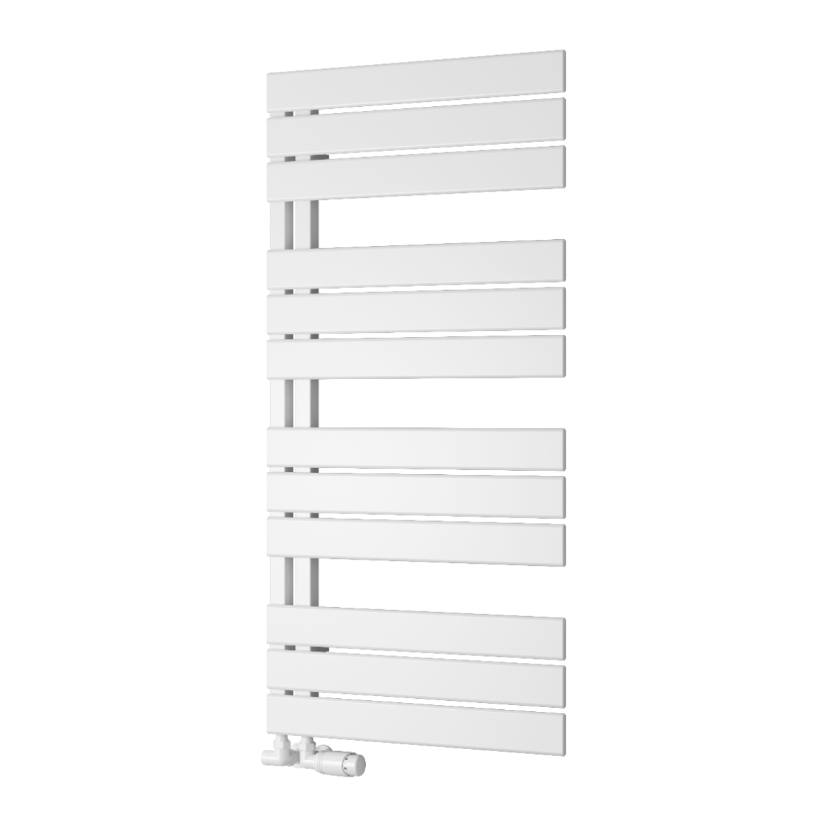 Reina Pettino Mild Steel Wall Mounted Heated Towel Rail Radiator White