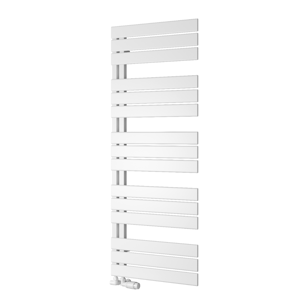 Reina Pettino Mild Steel Wall Mounted Heated Towel Rail Radiator White