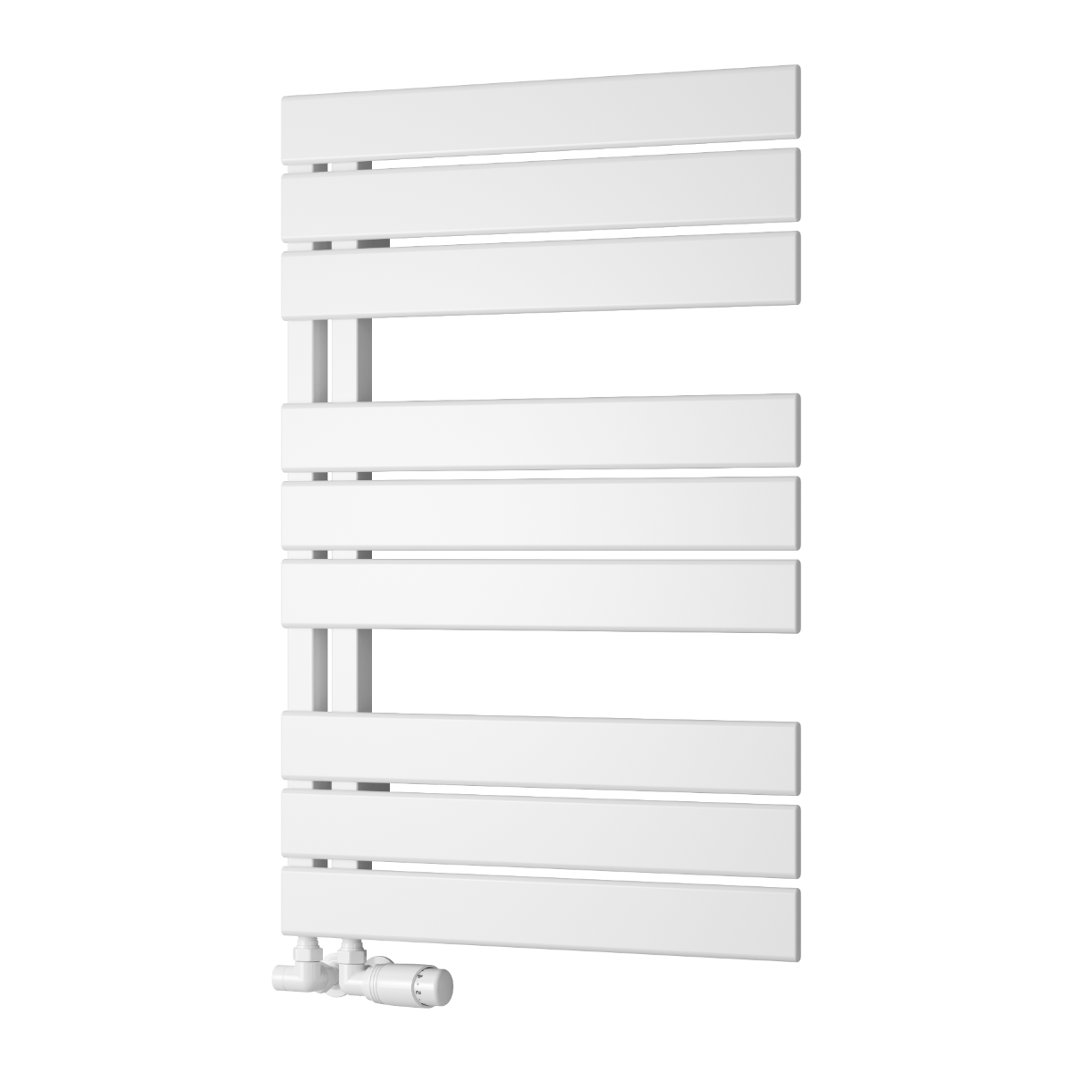 Reina Pettino Mild Steel Wall Mounted Heated Towel Rail Radiator White