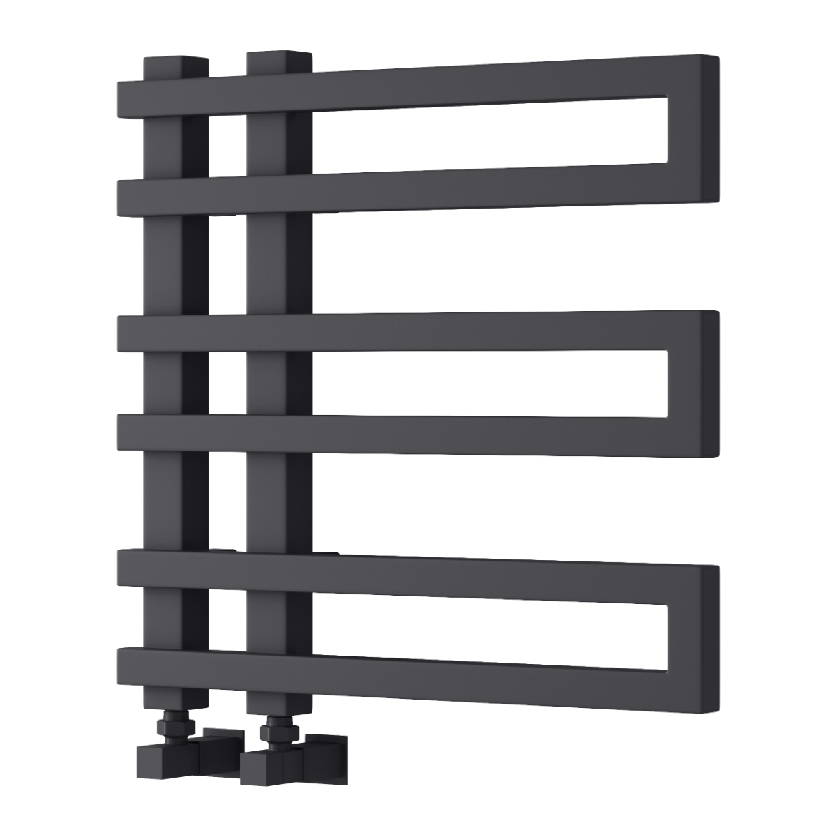 Reina Pietra Mild Steel Wall Mounted Heated Towel Rail Radiator Anthracite