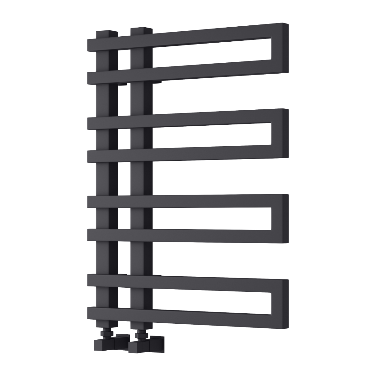 Reina Pietra Mild Steel Wall Mounted Heated Towel Rail Radiator Anthracite