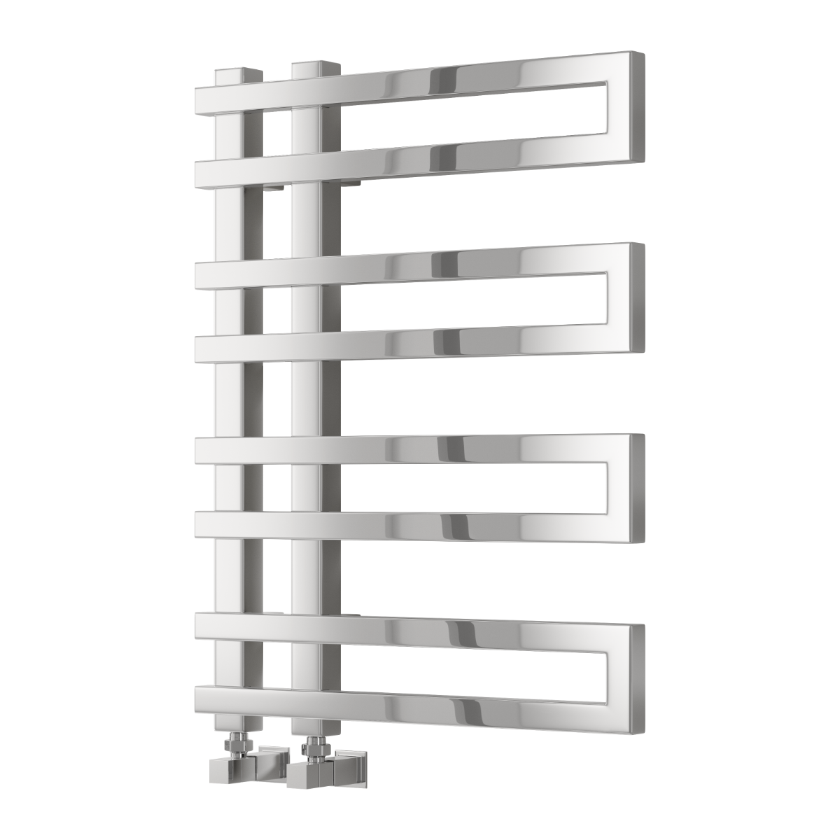 Reina Pietra Mild Steel Wall Mounted Heated Towel Rail Radiator Chrome