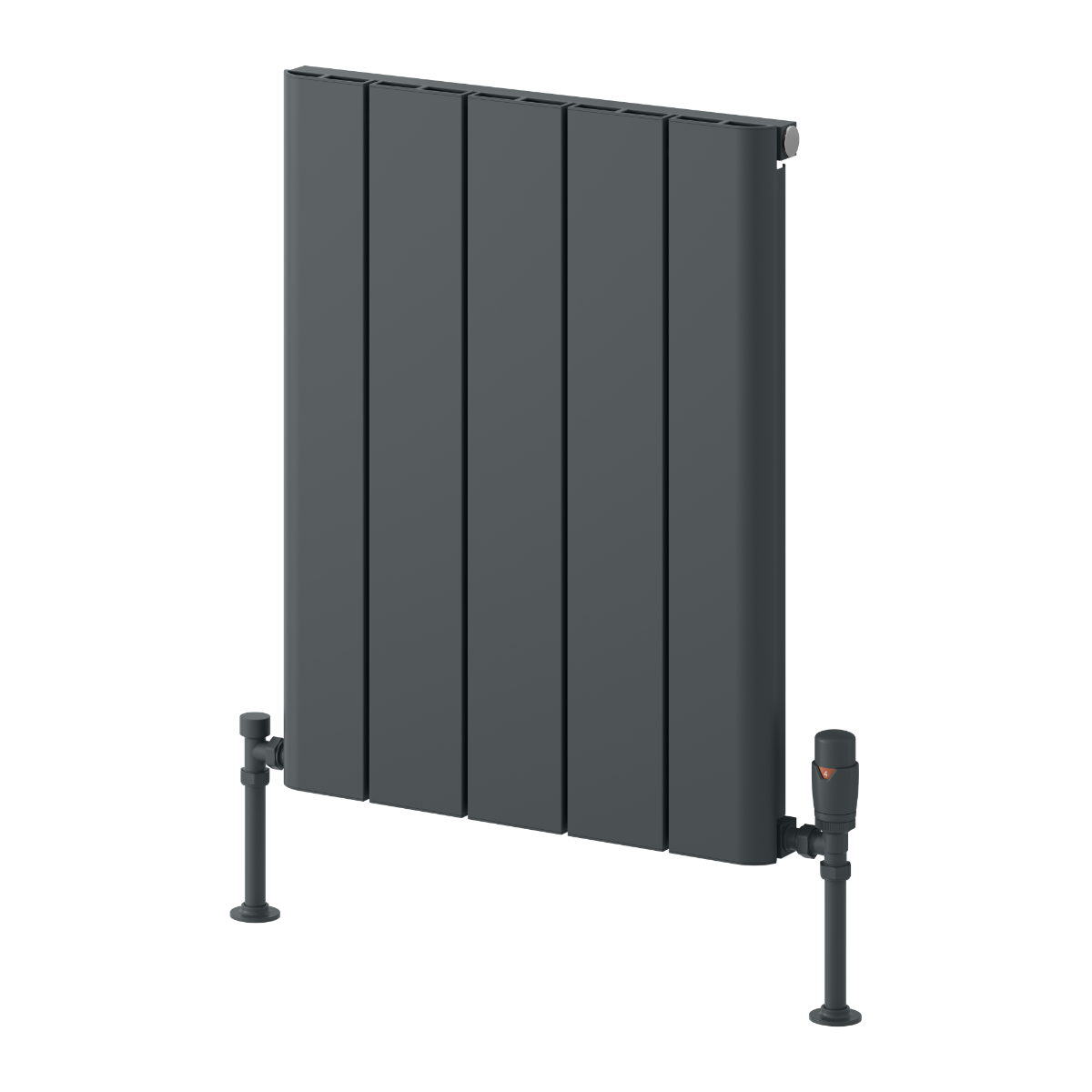 Reina Resia Horizontal Aluminium Wall Mounted Heated Towel Rail Radiator Anthracite